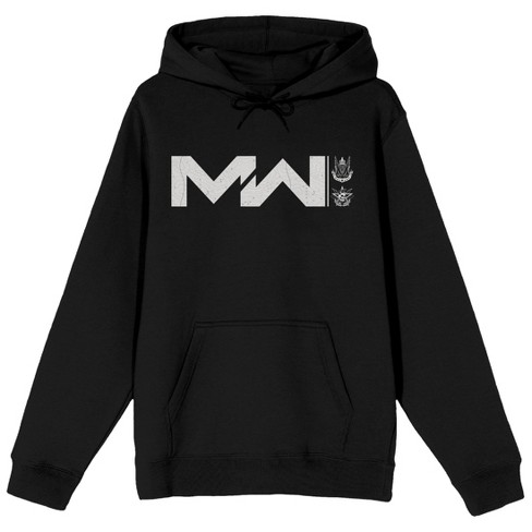 Men's Black Call Of Duty Packaged Shirt, Modern Warfare Logo Sweatshirt ...