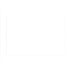 Amanti Art Wedge White Framed Dry Erase Magnetic Board - 1 of 4