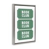 Stupell Industries Green Book Club Tickets Floating Frame Canvas Art - 2 of 4