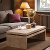 Mshliw Wood Coffee Table with Rectangular Floating Top Design, Dining Table, Sofa Table, Center Table for Living Room, 47.6'' x 23.6'' x 16.3'' - 3 of 4