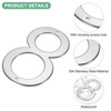 Unique Bargains 304 Stainless Steel Polished Surface Rust Corrosion Resistant House Number 1 Pc - 2 of 4