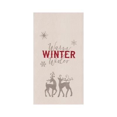 C&F Home Winter Wishes Flour Sack Kitchen Towel