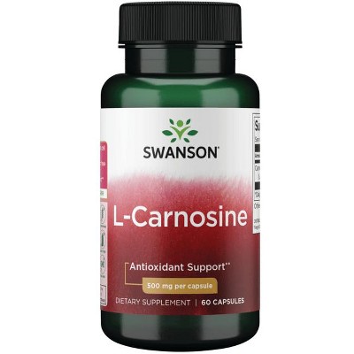 Swanson L-Carnosine 500 mg 60 Capsules.
