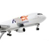 Boeing 767-300F Commercial Aircraft "Federal Express" White w/Purple Tail 1/200 Diecast Model Airplane by GeminiJets - 4 of 4