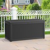 Lirago 260 Gal 980L Outdoor Storage Box with Lid Weatherproof Polypropylene Resin UV Protected KD Design Black - 4 of 4