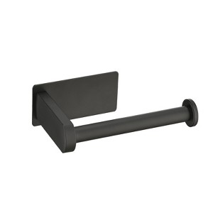 ChicFurnit Bathroom Towel Holder Self Adhesive Rustproof Toilet Paper Holder No Drilling for Stylish Bathrooms, Black, 6"*4"*3" - 1 of 4