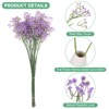 Unique Bargains Artificial Baby's Breath Faux Gypsophila Plastic Bouquets Real Touch Flowers 22.8" - 2 of 4