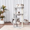 Heybly Cat Tree, 39.4 Inches Tower Condo with Scratching Post - 2 of 3