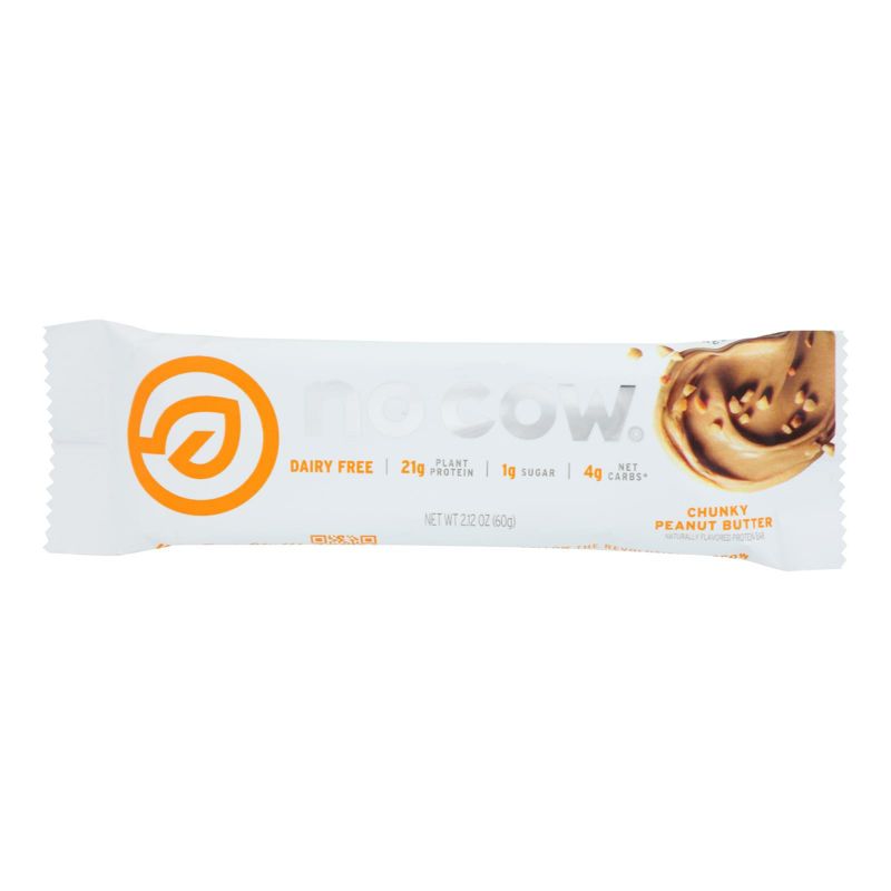 No Cow Chunky Peanut Butter Protein Bar - 12 bars, 2.12 oz, 2 of 5
