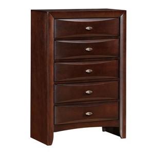 NicBex Retro 5-Drawer Tall Bedroom Dressers,Chest of Drawers for Bedroom,Entryway,Wooden Dresser Chest - 1 of 4