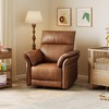 Power Recliner, 270 °Swivel Rocking Gliding Nursery Recliner Chair with Double Handrail & Side Pockets, Comfy Rocker Chenille Recliner - 2 of 4
