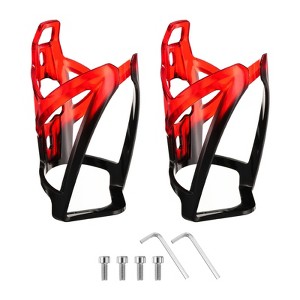 Unique Bargains PC Universal Cycling Bike Water Bottle Holders 2 Pcs with Screw and Wrench 5.2" - 1 of 4
