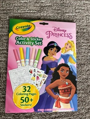 Crayola - Princesas Disney - Libro para colorear y pegatinas, Crayola  Actividades