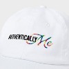Pride Adult PHLUID Project Authentic Capsule 'Authentically Me' Baseball Hat - White - 3 of 3