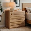 Hommoo 3-Drawer 32" Large Nightstand, - 3 of 4