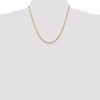 Black Bow Jewelry 2.5mm, 14k Yellow Gold Light Diamond Cut Rope Chain Necklace - 2 of 4