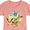 Girls' - Pokémon - Eevee Group Fitted Short Sleeve Graphic T-Shirt - 2 of 4