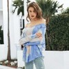 Anna-Kaci Women's Long Sleeve T Shirt V Neck Casual Basic Tee Tie Dye Tops - 2 of 4