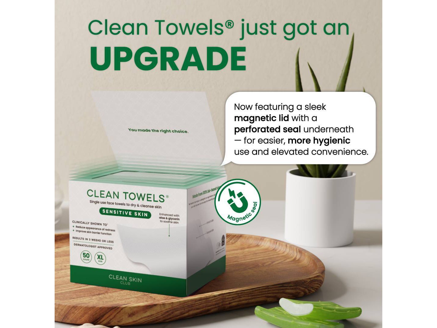 Полотенца Clean Skin Club for Sensitive Skin - XL - 50ct — фото 8