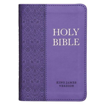 KJV Bible Mini Pocket Purple - (Leather Bound)