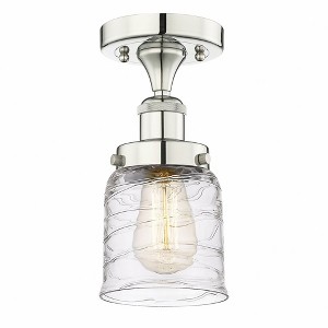 Bell - 1 Light Semi-Flush Mount In Industrial Style-8.25 Inches Tall and 6.5 Inches Wide - 1 of 1