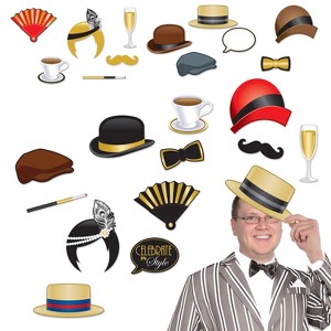 Beistle Great 20's Photo Fun Signs, 6.25"-11", (24/Pkg) Multicolored - 1 of 2