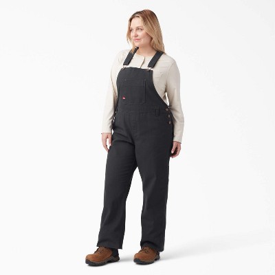 Dickies Women's Plus Relaxed Fit Straight Leg Bib Overalls