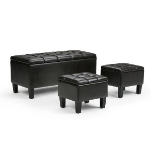 3pc 44" Lancaster Storage Ottoman - Wyndenhall - 1 of 4