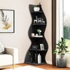 UbMelt Modern 5 Tier Book Shelf,Wall Corner Display Storage Bookcase for Home Office,Living Room,Bedroom - 4 of 4