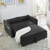 VASIP MH"3-in-1 Sleeper Sofa Bed with USB Port Velvet Convertible Sofa Pull-Out Bed, 2 Lumbar Pillows and Side Pocket, for Living Room,Bedroom - 3 of 4