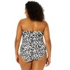 Anne Cole Plus Women's Plus Wild Cat Twist Front Shirred One Piece Swimsuit - image 2 of 4