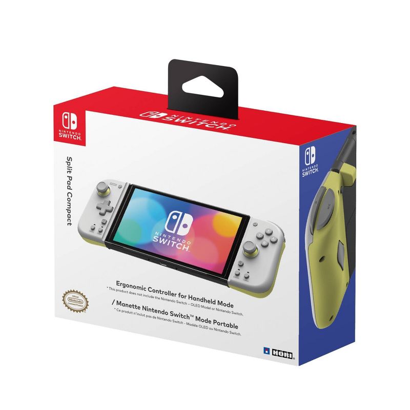 Hori Split Pad Compact for Nintendo Switch - Gray/Yellow, 1 of 7