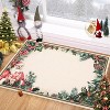 Fulvari Christmas Santa Claus Area Rug, Christmas Tree Rug Washable Non Slip,Carpet for Nursery Living Dorm,Christmas Decorations - 3 of 4