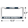 Howard University Alumni Logo Full Size Standard License Plate Metal Frame - 4 of 4
