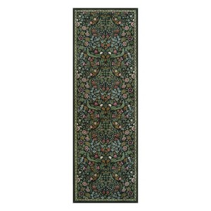Lahome Floral Kitchen Runner 2x6 Green Washable Runner Rug Non Slip Soft Low Pile Stain Resistant Bathroom Laundry Floor Carpet - 1 of 4