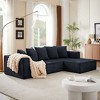 Living Room Cloud Couch: L-Shaped Chenille Sectional - 2 of 4