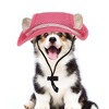 Unique Bargains Small Dog Cat Sun Hat with Ear Holes for Summer Outdoor Sports - 3 of 4
