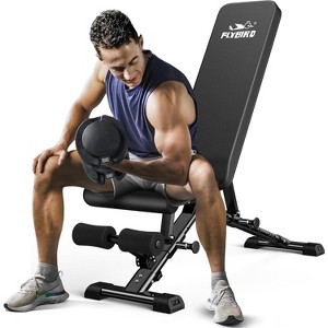 Weight Bench, Adjustable Strength Training Bench for Full Body Workout with Fast Folding-New Version - 1 of 4