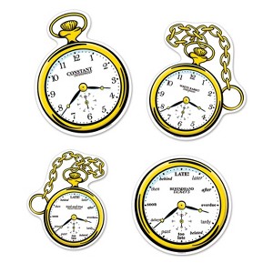 Beistle Clock Cutouts, 10"-12.75", (16/Pkg) Multicolored - 1 of 2