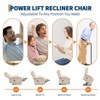 Power Lift Recliner Chair for Elderly, Oversized Electric Lift Chair with Heat and Massage, Corduroy Adjustable Recliner - 3 of 4