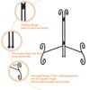 Unique Bargains Metal Folding Rounded Corner Picture Frame Decorative Easels or Stands - 4 of 4