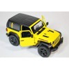 KiNSMART - Jeep Wrangler Rubicon Off Road 4x4 5 inch 1:34 Scale Die Cast Model Replica Toy Car (Yellow Hardtop) - 4 of 4