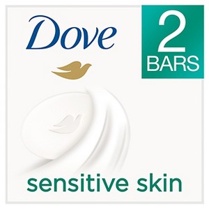 Dove Sensitive Skin Beauty Bar 4 oz, 2 Bar