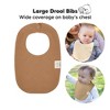KeaBabies 8pk Organic Baby Bibs for Boy, Baby Drool Bib for Baby Boys and Girls, Newborn Teething Bibs - 2 of 4