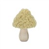 Set of 2 Wood & Fabric Mushroom Figurines - 3 of 3