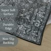 Lahome Machine Washable Traditional Design Floor Mat-Non Slip Ultra Thin Soft Rug for Living Room, Bedroom, or Office - 2 of 4
