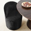Modern Dining Chairs Set of 2 Chenille Upholstered Dining Chair with Wheels Round Dining Room Chair for Kitchen,Dining Room -Tanpinhause - 4 of 4