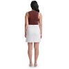 Lafidi Women's High-Rise Mini Skirt – A-Line Tailored Fit with Back Zipper, Fully Lined Woven Fabric - 4 of 4