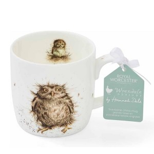 Royal Worcester 14 Oz What A Hoot Christmas Mug with Owl Design - Fine Bone China Winter Holiday Coffee Mug, Microwave & Dishwasher Safe - 1 of 4