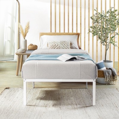 Twin 16" Classic Metal Platform Bed Frame White - Mellow : Target